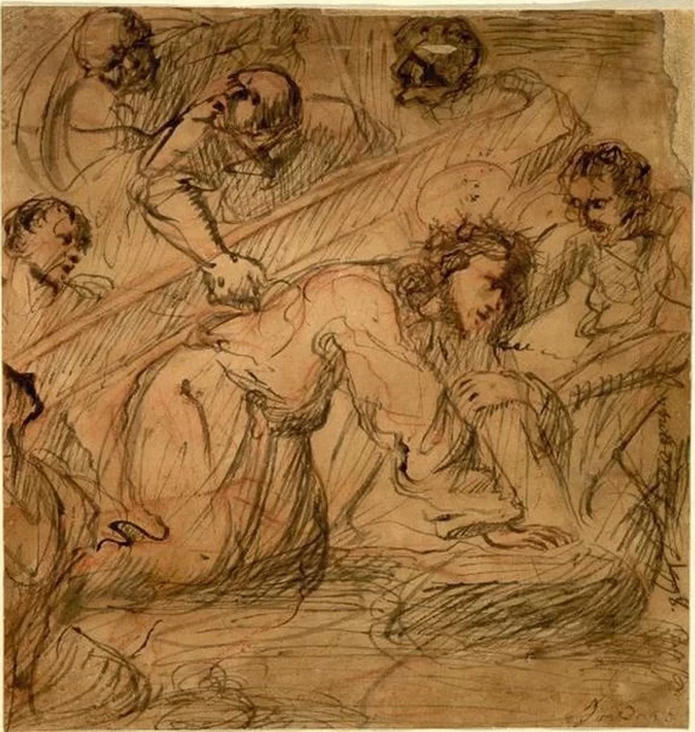 Disegno - Cristo porta croce, Hermitage